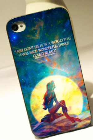 THE LITTLE MERMAID ARIEL QUOTES - iPhone 4 Case, iPhone 4s Case and ...