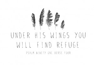 God, under his wings Psalm 91:4