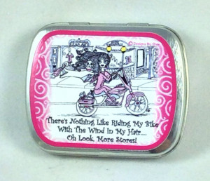 Shopping Biker, Pill box, humor, cat, funny sayings, kitty, girlfriend ...