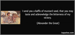 send you a kaffis of mustard seed, that you may taste and ...