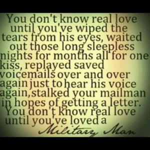 ... but there is definitely something sweet about loving a military man