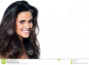 Stock Photography: Healthy clean skin and perfect makeup of a woman