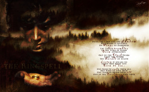 ... rings The Lord of the Rings artwork poetry Frodo Baggins wallpaper