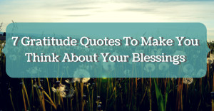 Thoughtful Gratitude Quotes To Make You Think About Your Blessings