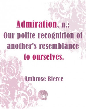 Admiration definition