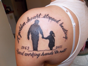 in memory of dad tattoos