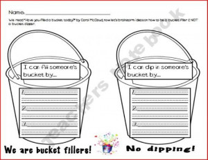 Bucket Filling Brainstorming — Great for group counseling on ...