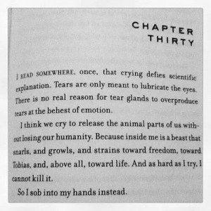 You can never tame your beast....only lock it away.