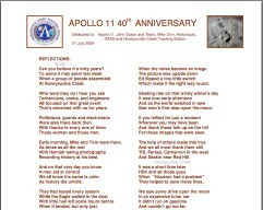 40th anniversary of Apollo 11