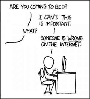 Cartoon Someone On the Internet Is Wrong