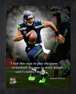 Seattle Seahawks Russell Wilson Framed Pro Quote