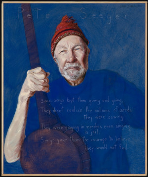portrait of Pete Seeger by Maine artist, Robert Shetterly for his ...
