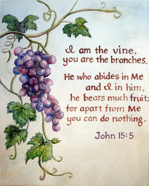 Bible Verse Painting, Original Watercolor- John 15 