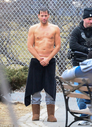 Tanned and toned: Ioan Gruffudd walked around without his top on while ...