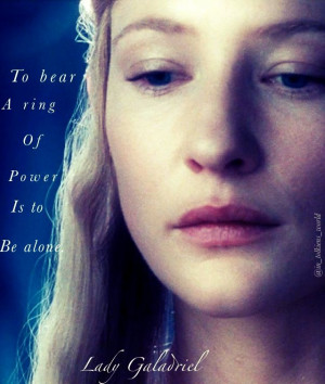 Lady Galadriel from The Lord of the Rings. J. R. R. Tolkien quote.The ...