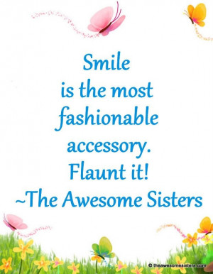 The Awesome Sisters #Quotes – Smile