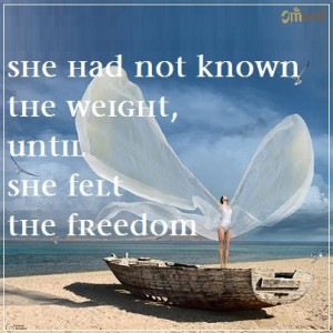 she felt the freedom