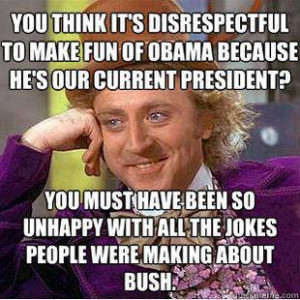 lot of liberals who were disrespectful to george bush