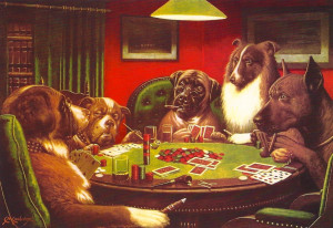 Dogs Playing Poker by C.M. Coolidge