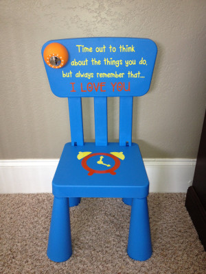 Time Out Chair Sayings Personalized time out chair with timer swirly ...