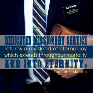 ... extends throughout mortality and into eternity - Thomas S. Monson