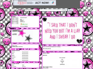 Said I Don't Need You... (quote) Myspace Layouts