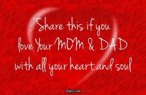 Love My MOM & DAD | Others on Slapix.com