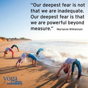 Williamson quote about fear