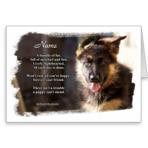 My German Shepherd (Personalized) Greeting Card