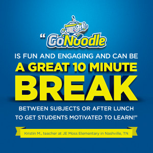 and can be a great 10 minute break between subjects or after lunch ...