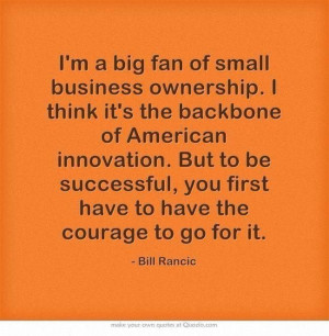 Motivational #quote - small business owners #courage #innovation
