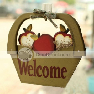 Decor Signs on Wholesale Wood Apple Style Home Decor Welcome Signs ...