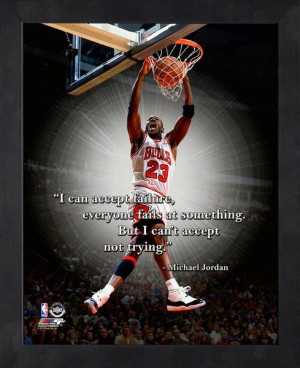 Chicago Bulls Michael Jordan NBA Framed Pro Quote
