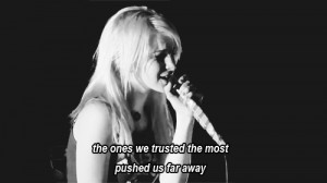 love quote lyrics hayley williams paramore fandom Paramore GIF lyric ...