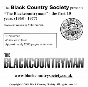 ... volumes 1-10) by Mike Pearson on behalf of The Black Country Society