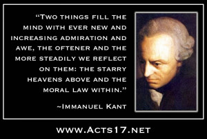 Immanuel Kant: The Starry Heavens and the Moral Law