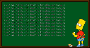 Home » Entertainment » Bart Simpson Every ChalkBoard Quote ..