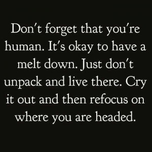 Don't unpack and live there!