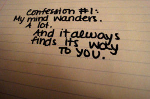 always, confession, emotion, freedom, handwriting, love, mind, one ...