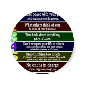 rules, quotes,sayings classic round sticker