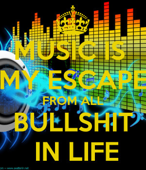 Music Is My Escape Wallpaper Widescreen wallpaper