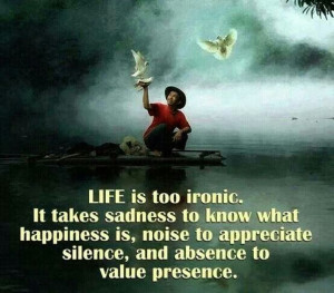 Life is too ironic.
