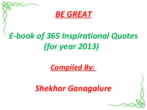 202-BE A GREAT E BOOK OF 365 INSPIRATIONAL QUOTES (inspiring)