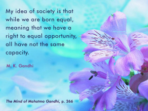 Mahatma Gandhi Quotes on Equality