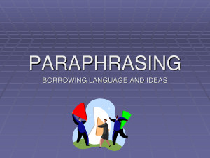 PARAPHRASE Quote
