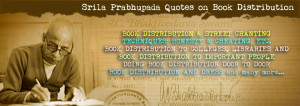 ISKCON Book Distribution Quotes