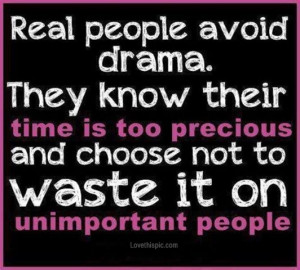 avoid drama