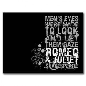 Romeo & Juliet Men Quote Post Card