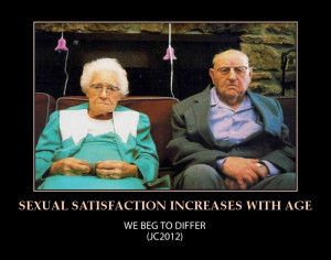 Sex and old age-study-funny old couple picture
