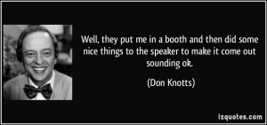 More Don Knotts Quotes